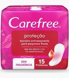 Absorvente Carefree sem Fragancia 15 Protetores