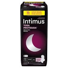 Absorvente Intimus Noturno Suave com Abas Longo 16 Unidades