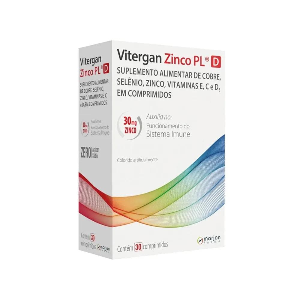 Vitergan Zinco PL D 30 Comprimidos